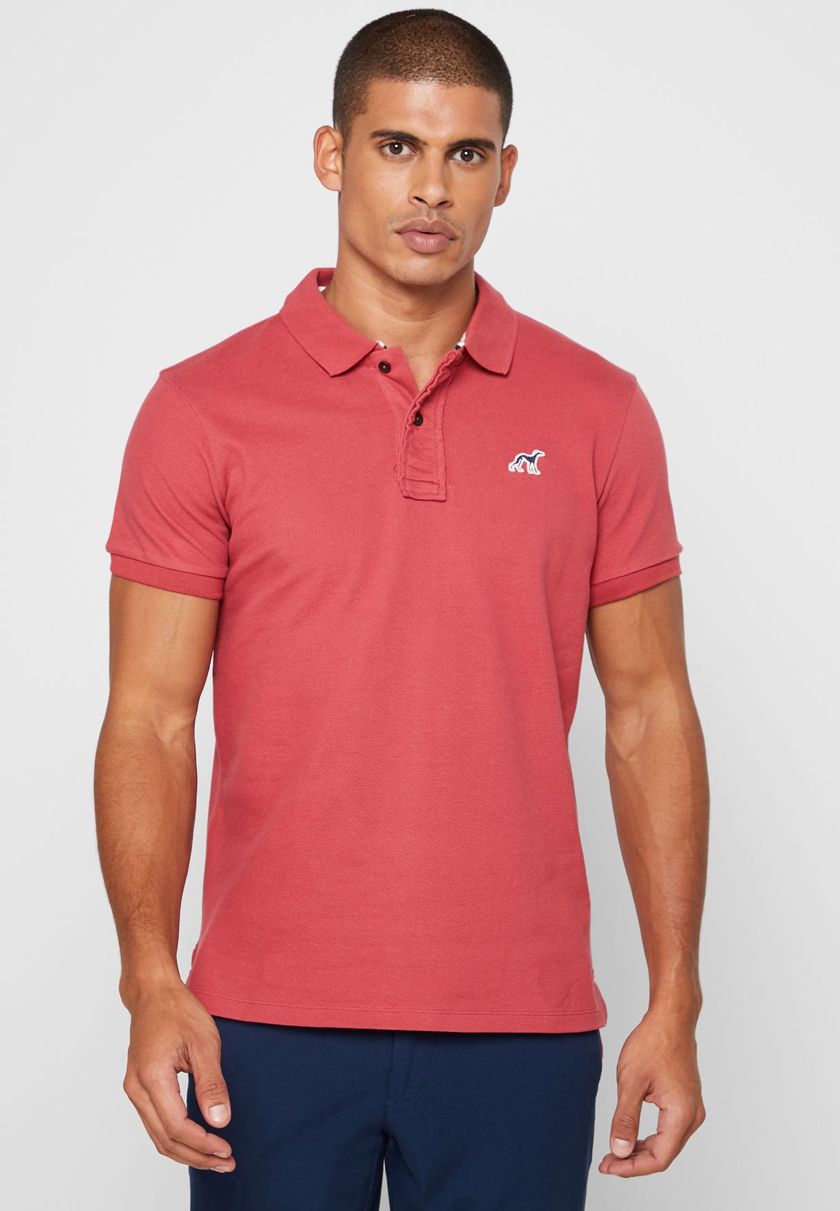 Buy Sacoor Brothers red Essential Polo for Men in MENA, Worldwide