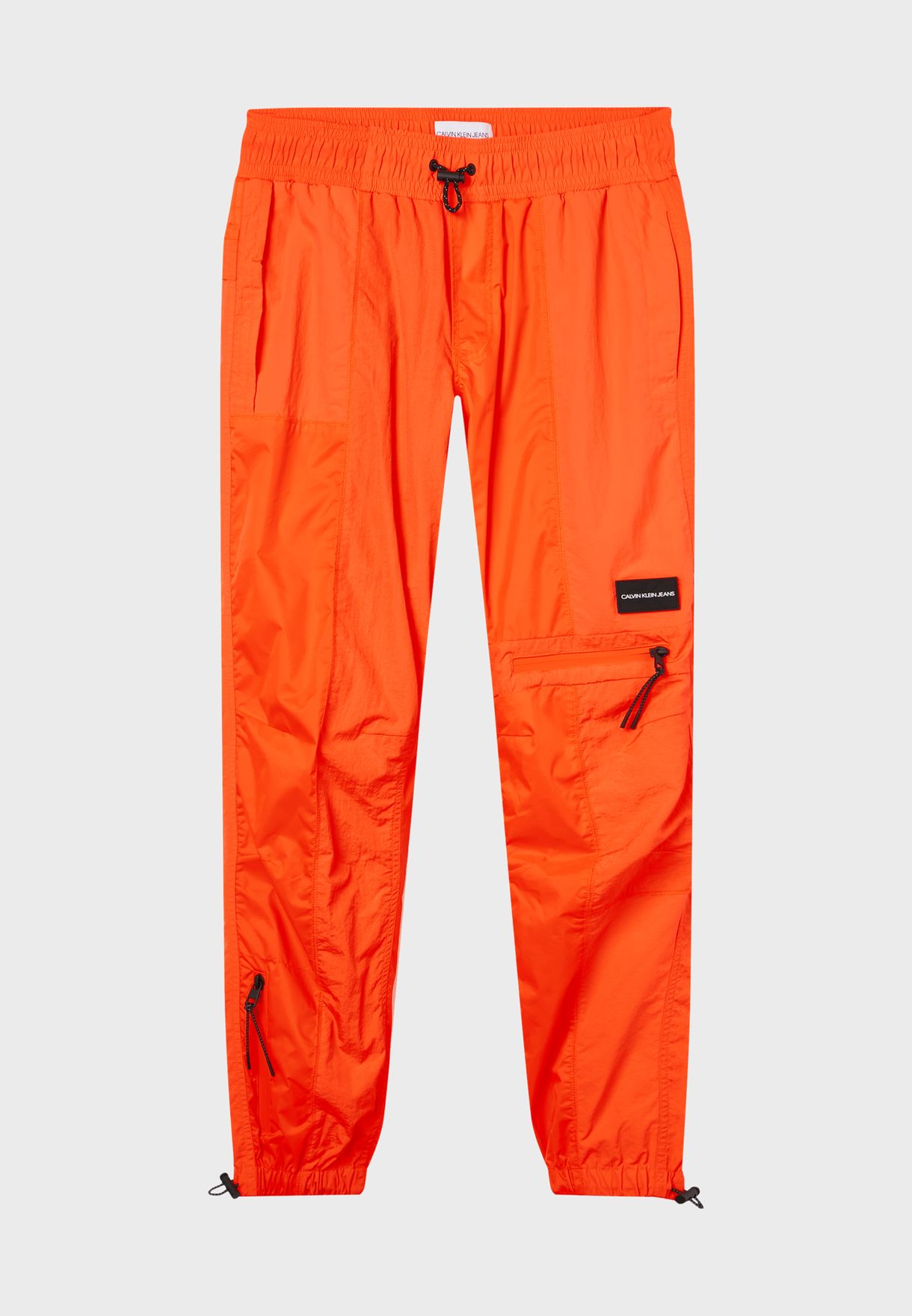 calvin klein sweatpants orange band