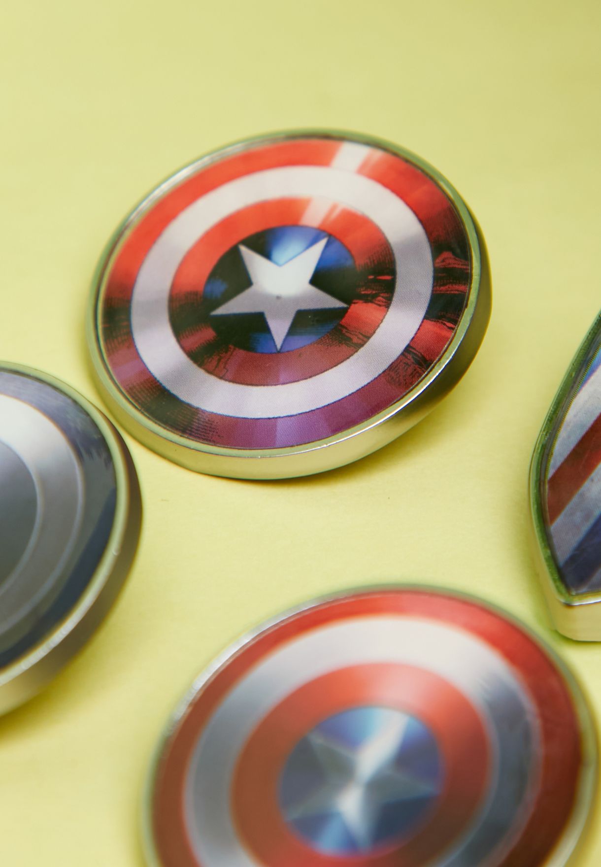 Set Of 4 Marvel Captain America Pin Badges