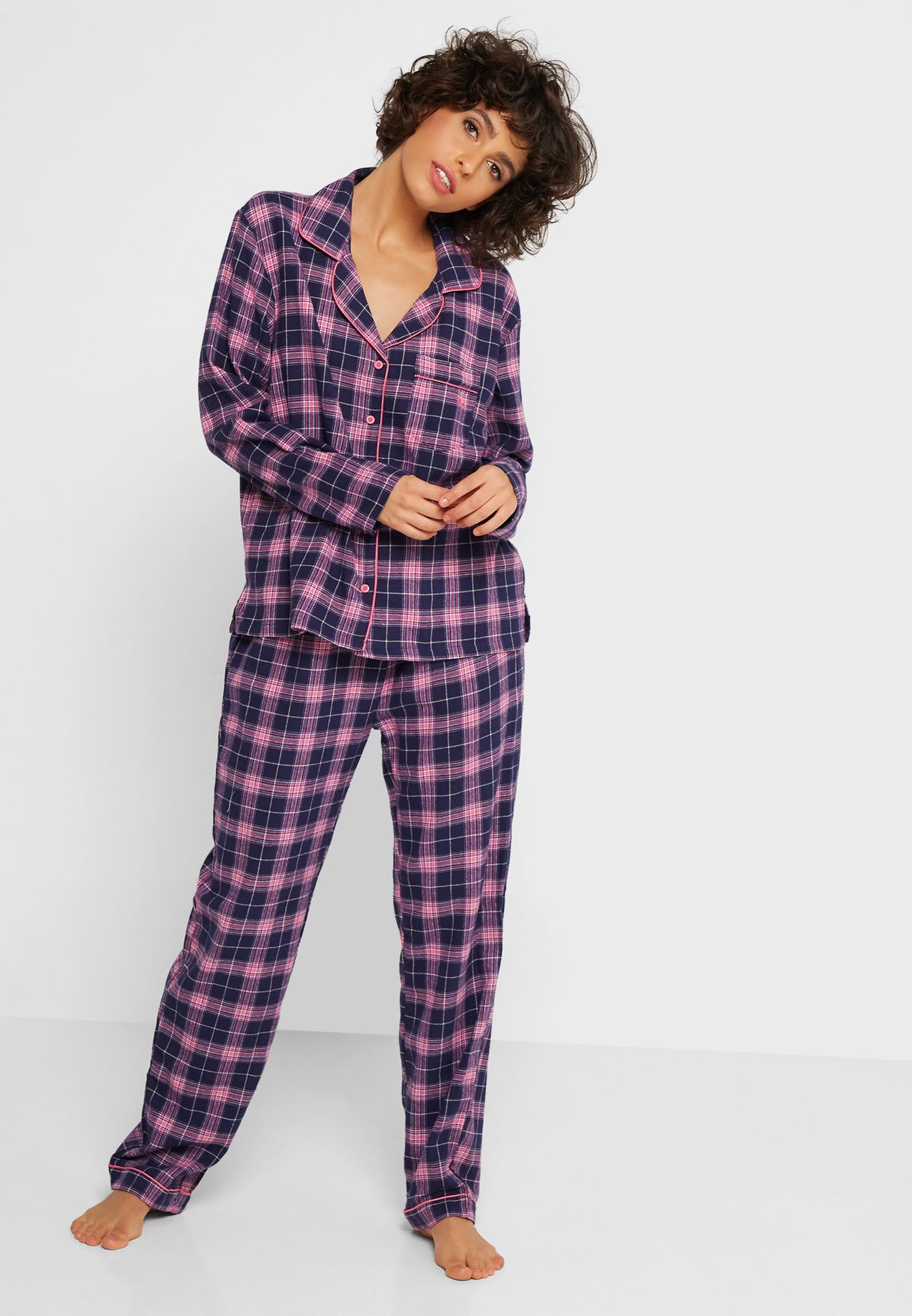 Buy Boux Avenue checks Check Print Pyjamas In A Bag for Women in MENA ...