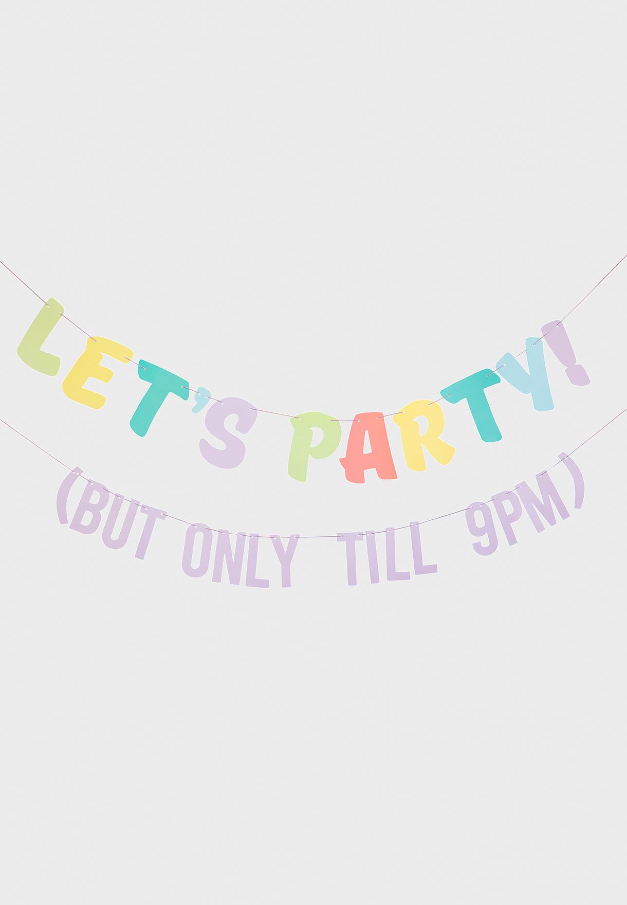 Let's Party! But Only Till 9Pm Bunting