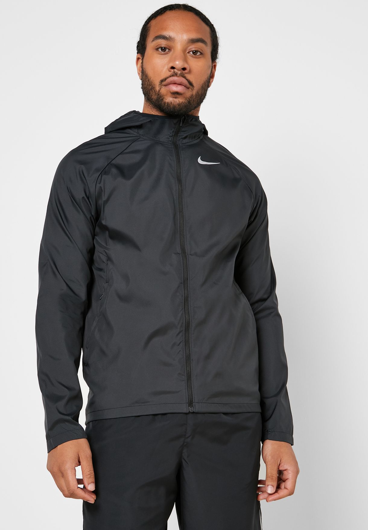 Buy Nike black Essential Jacket for Men 