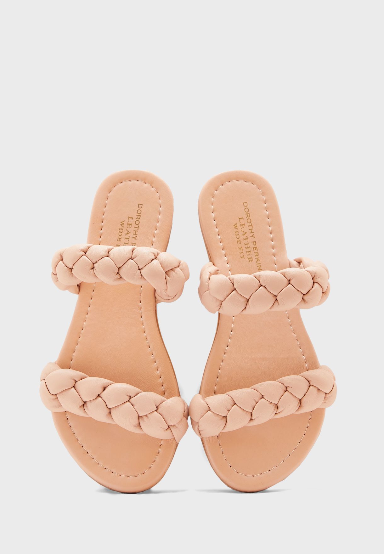 Plaited Strap Flat Sandals