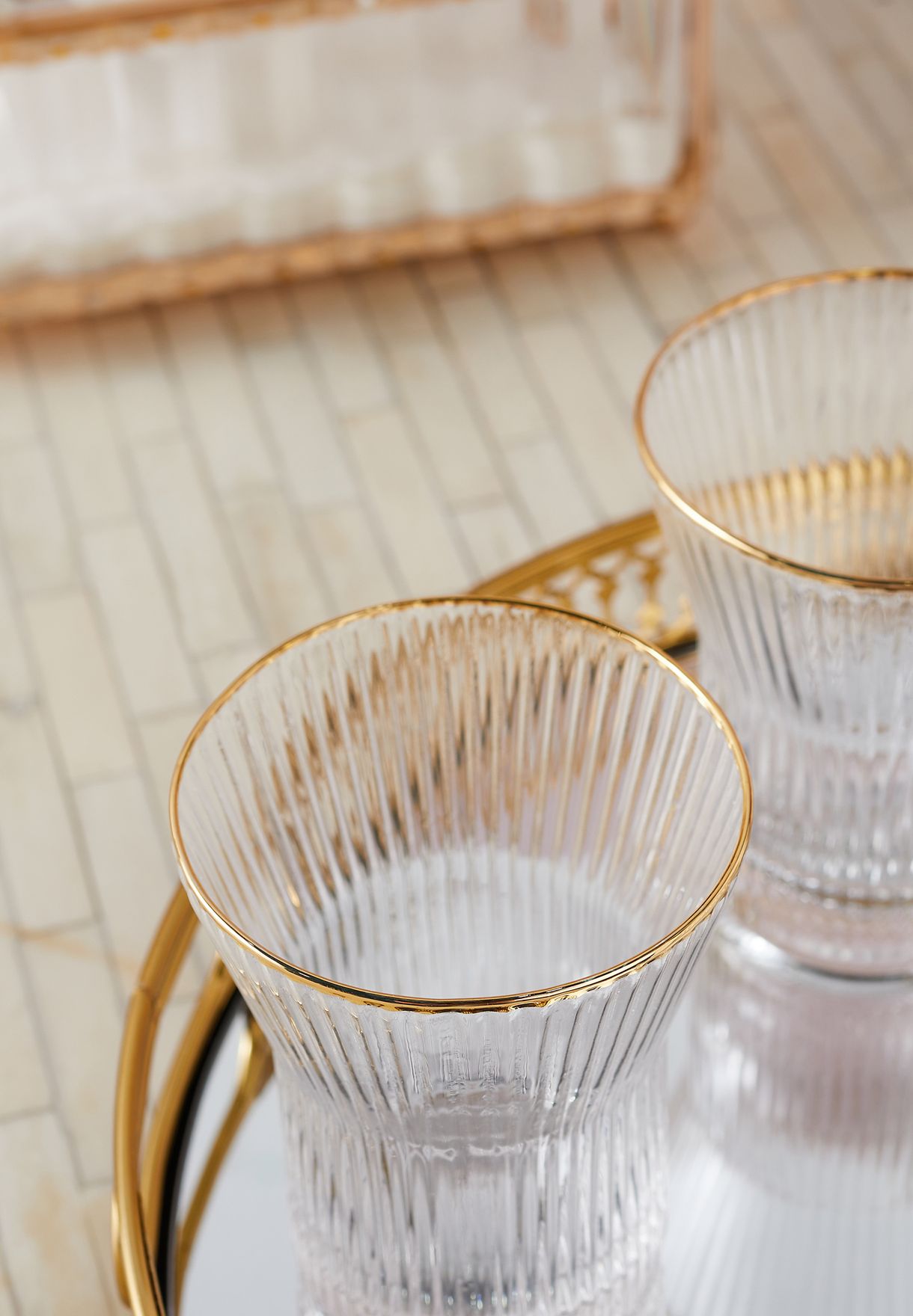 Glass Carafe & Glasses Set