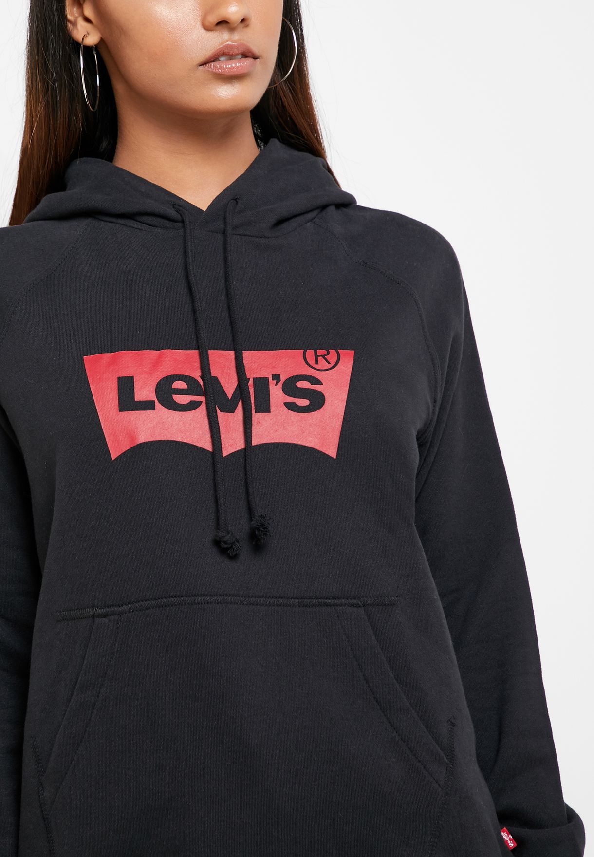 Buy Levis black Logo Hoodie for Women in MENA, Worldwide