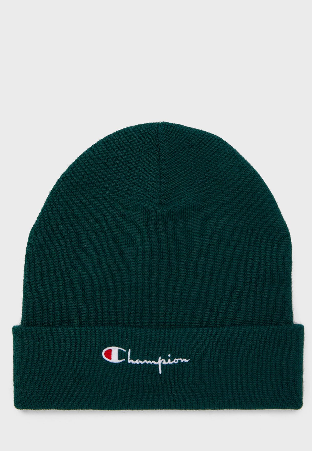 green champion beanie