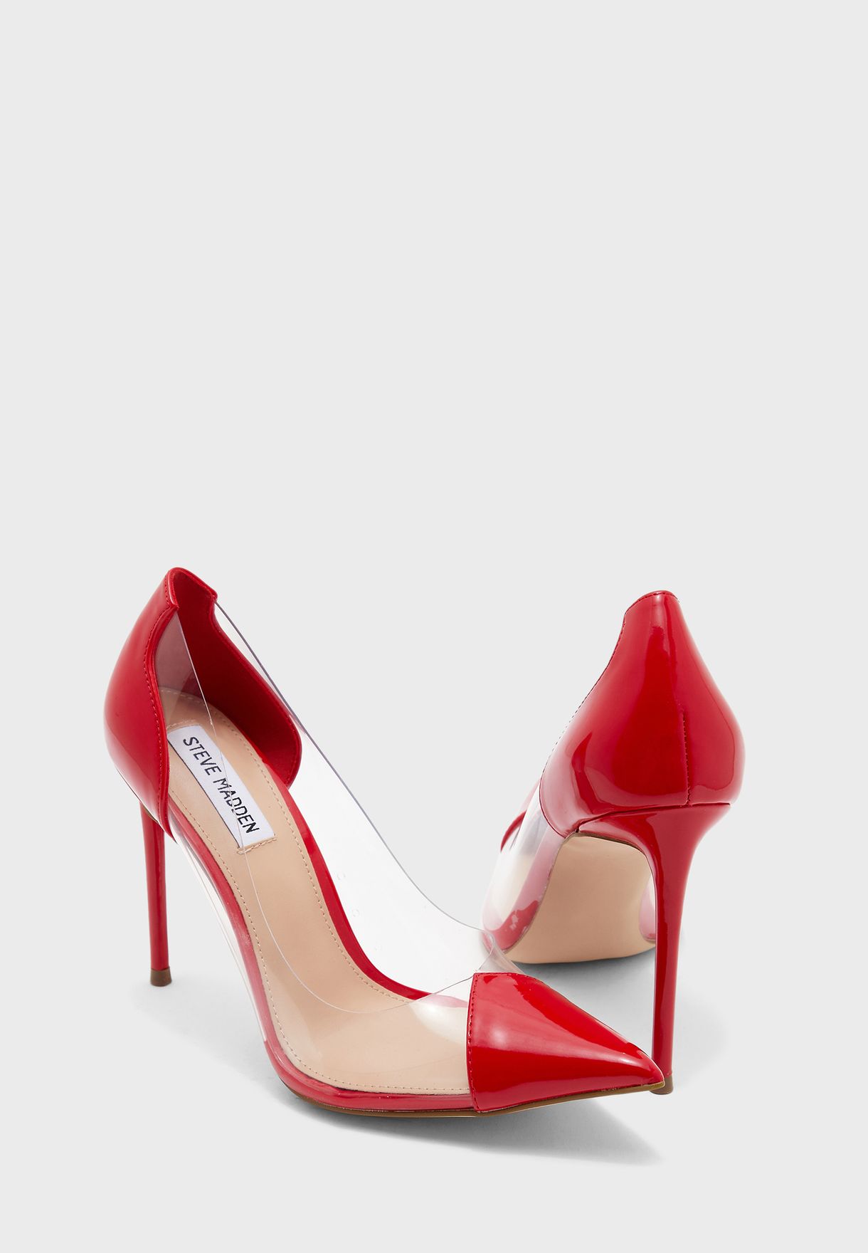 steve madden red strappy heels