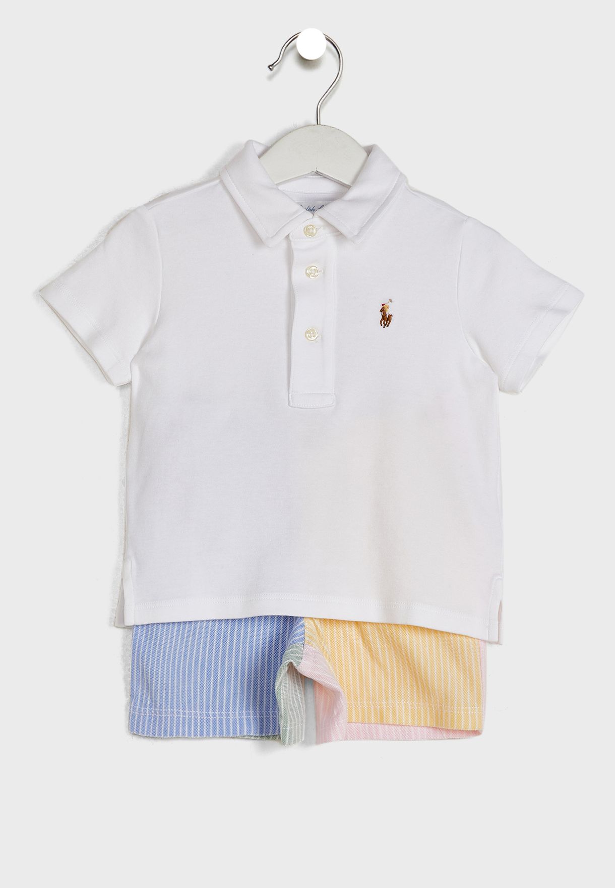 Buy Polo Ralph Lauren multicolor Kids Colour Block Short Set for Kids in  Baghdad, Basra