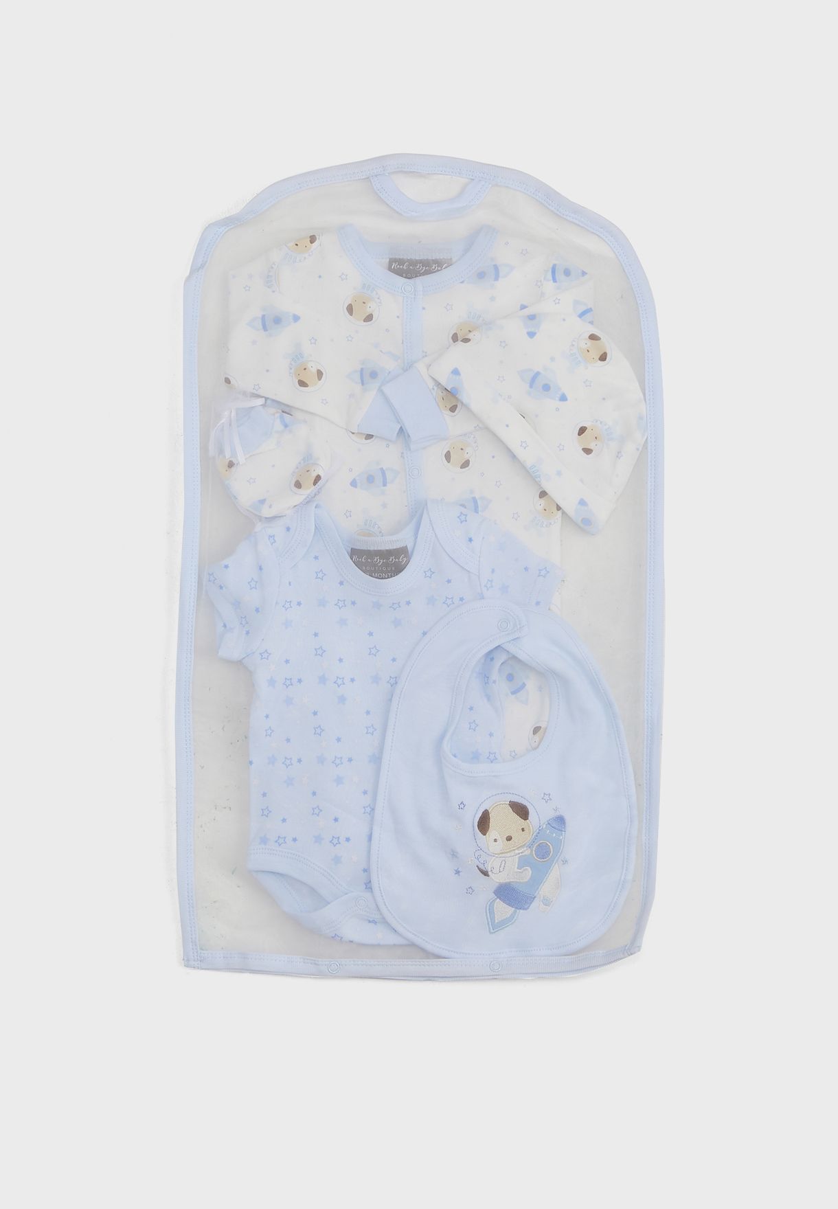 Infant Bear Sleep suit Body Hat Bib Set