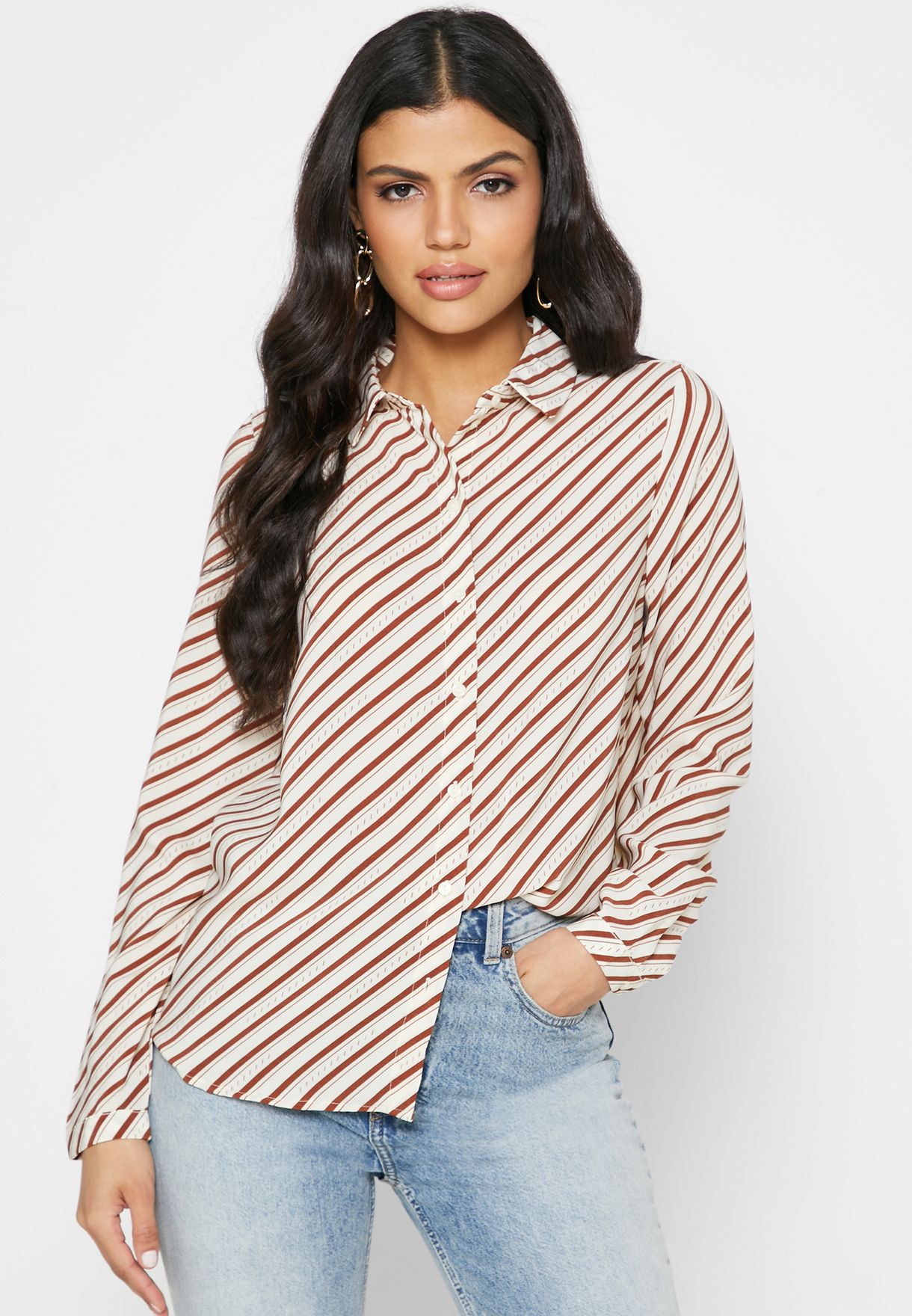 vero moda striped shirt