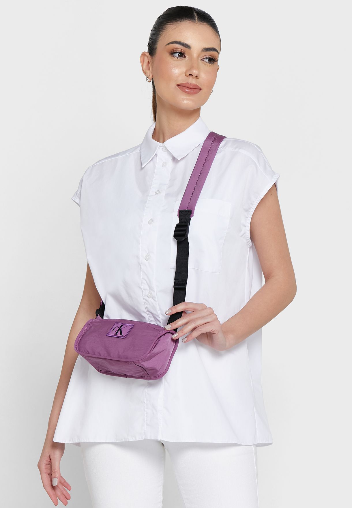 Buy Calvin Klein Jeans purple City Nylon Crossbody Bag for Women in Muscat,  Salalah