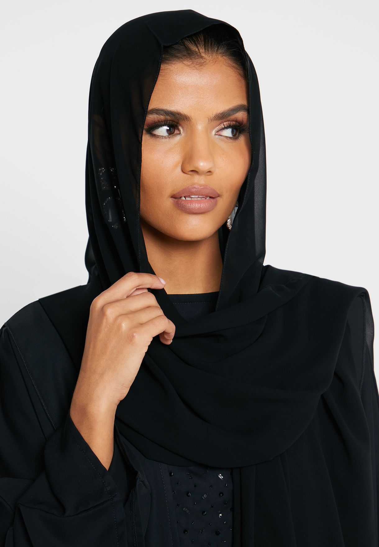 Buy Moistreet black Front Knot 3 Piece Abaya Set for Women in Manama, Riffa