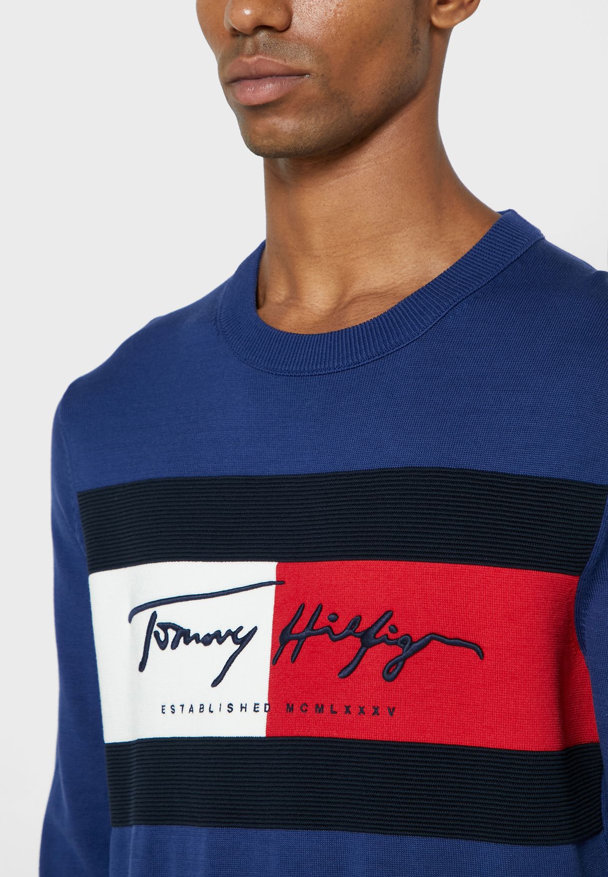 tommy hilfiger autograph flag sweatshirt