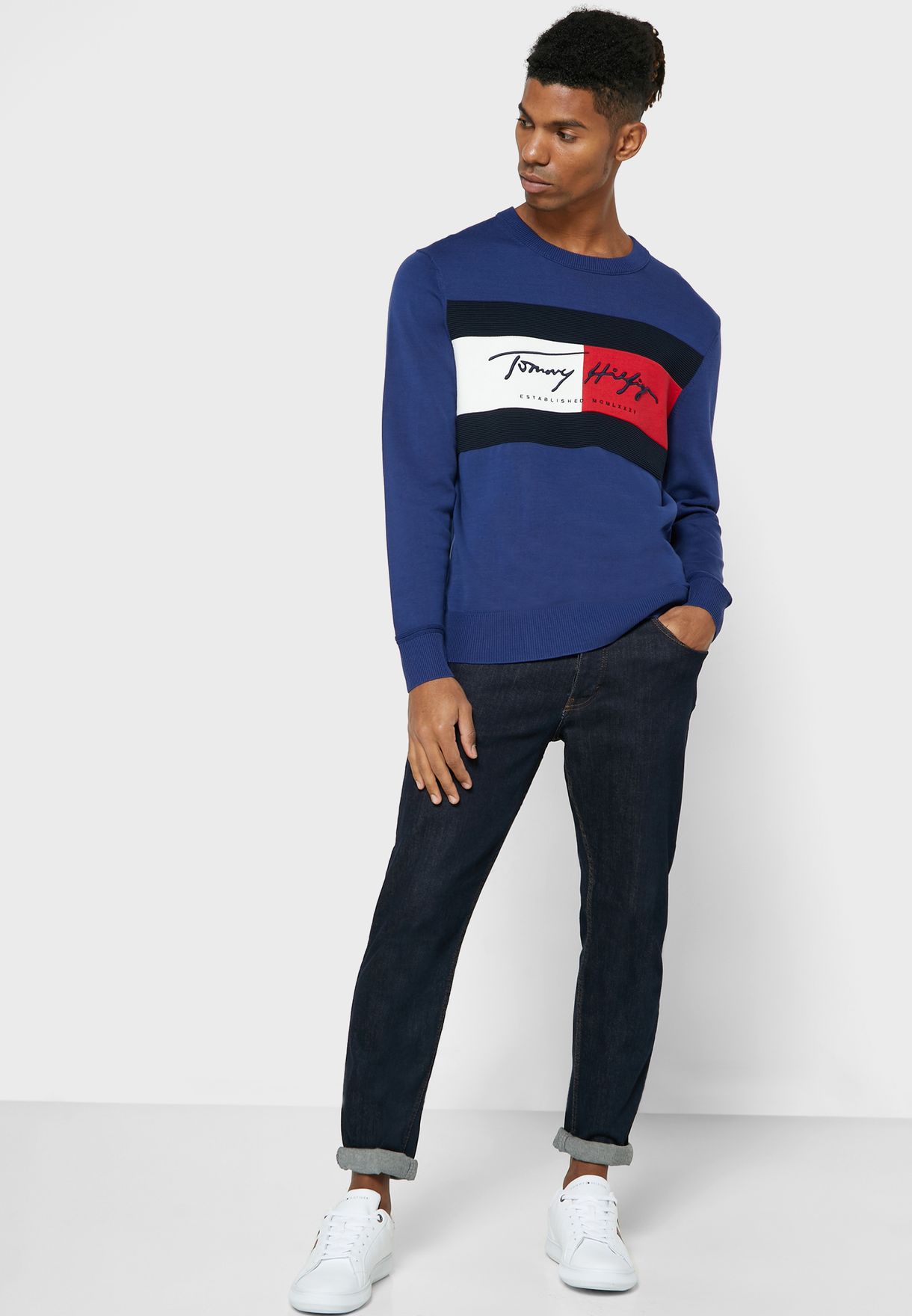 tommy hilfiger autograph flag sweatshirt