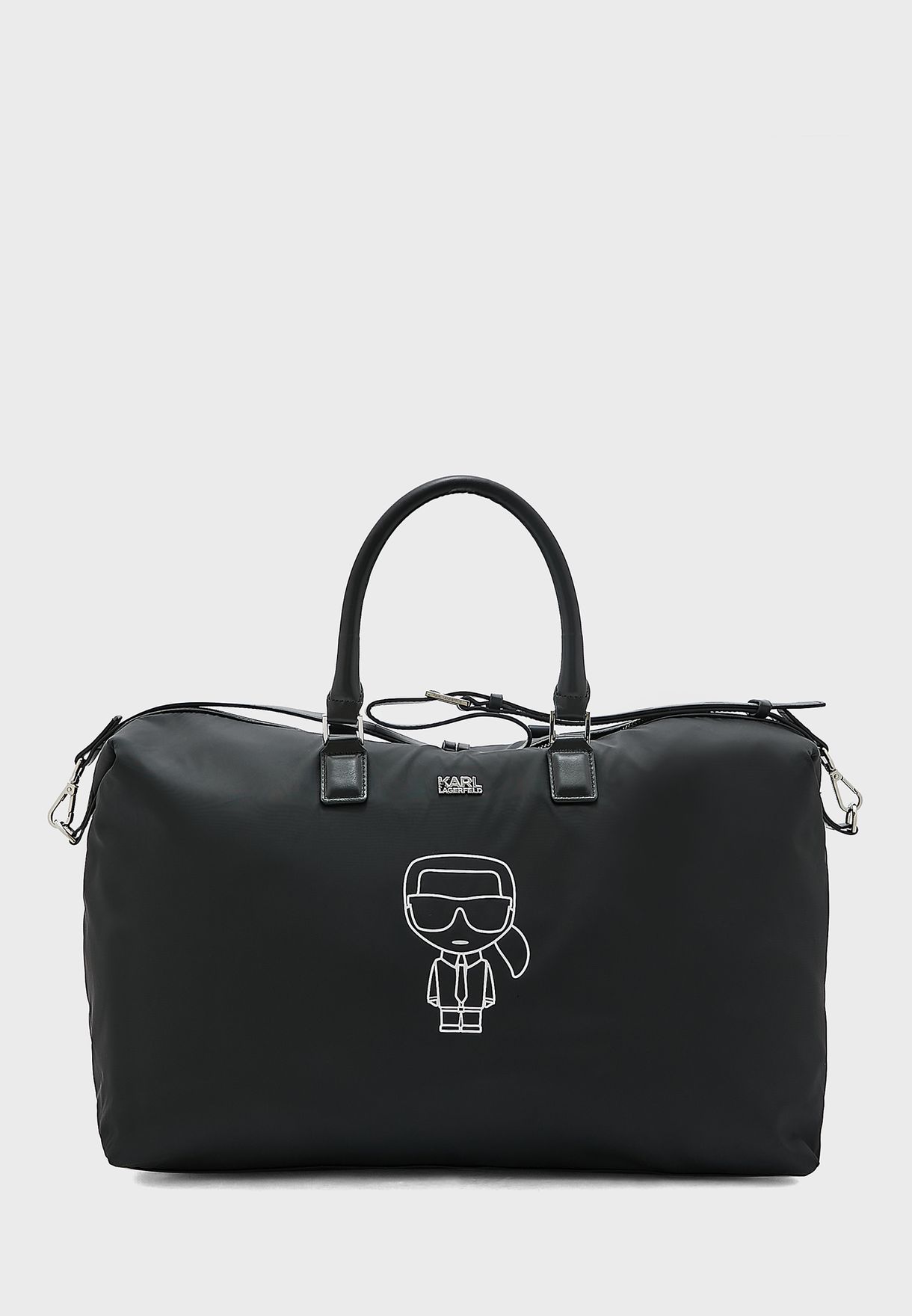 Buy Karl Lagerfeld black Essential Duffel Bag for Men in Riyadh, Jeddah