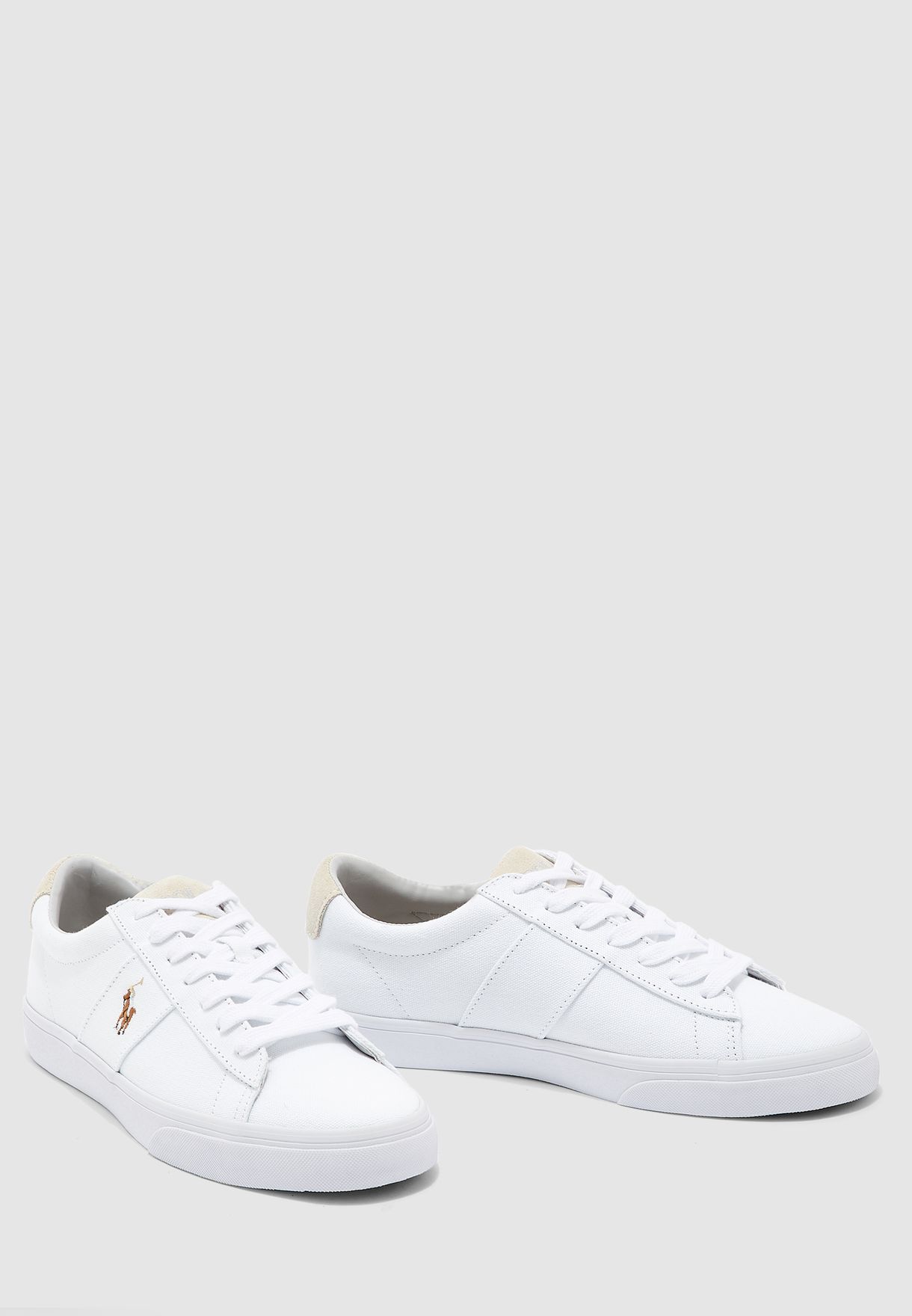 ralph lauren white tennis shoes