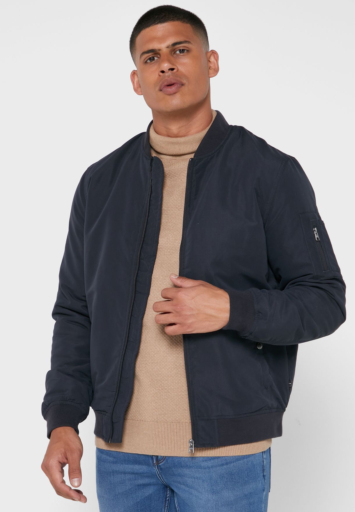 Buy Only sons navy Jack Bomber Jacket for Men in Doha, other cities