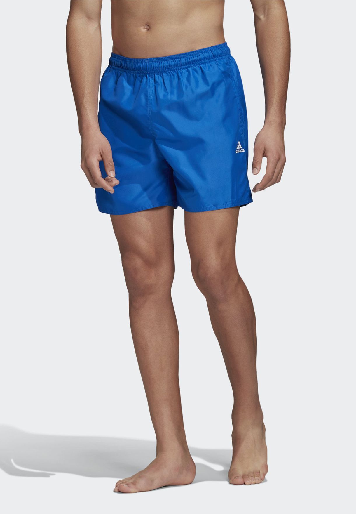 adidas blue swim shorts