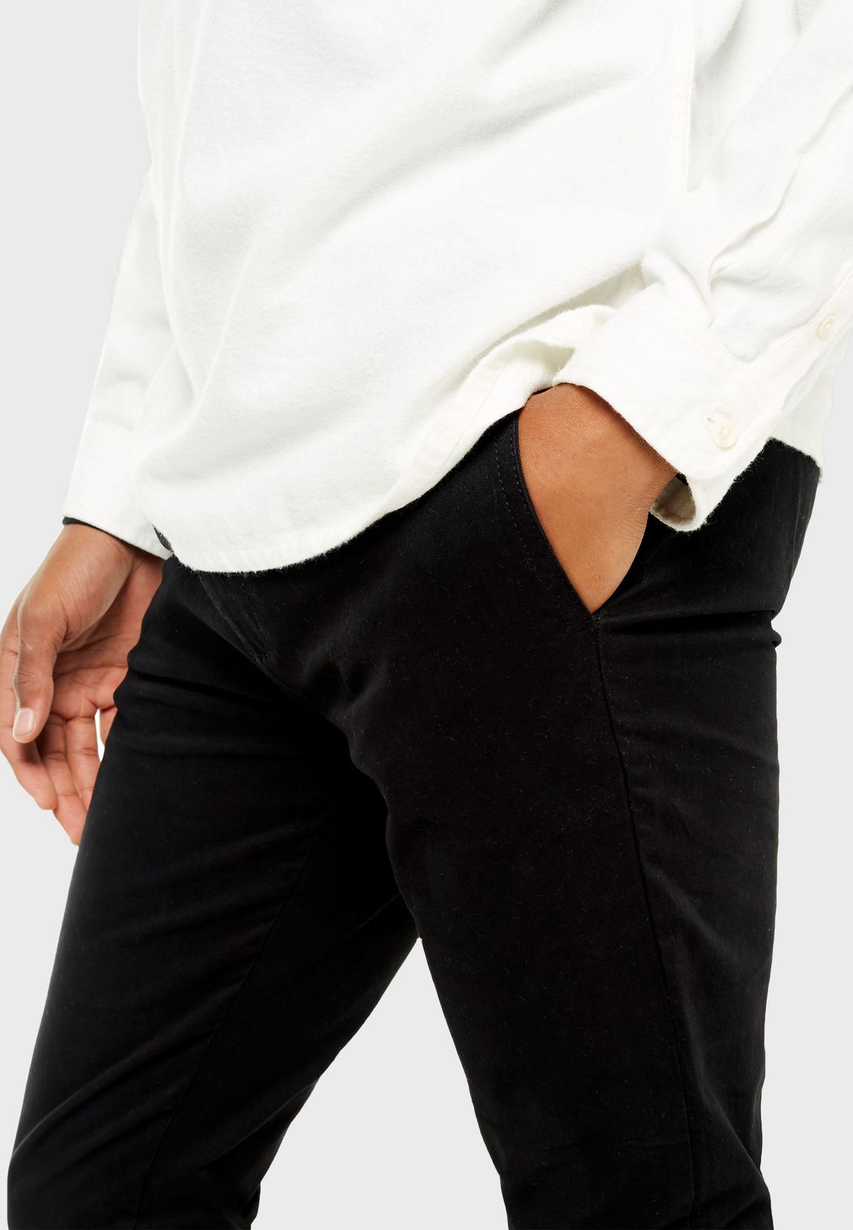 topman black chinos