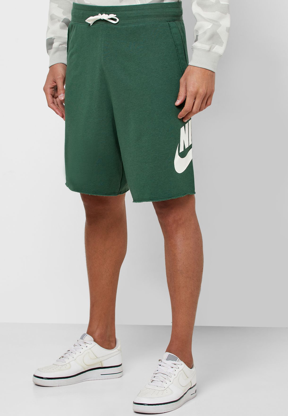nike green shorts mens