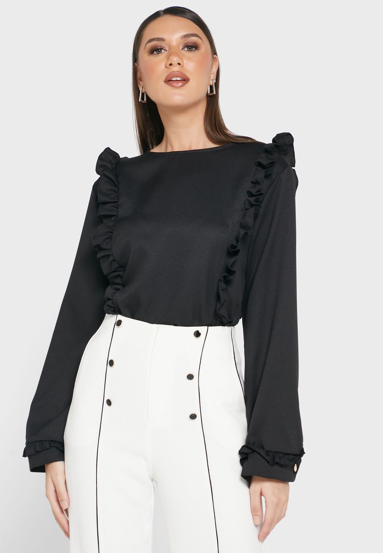 Frill Detail Top