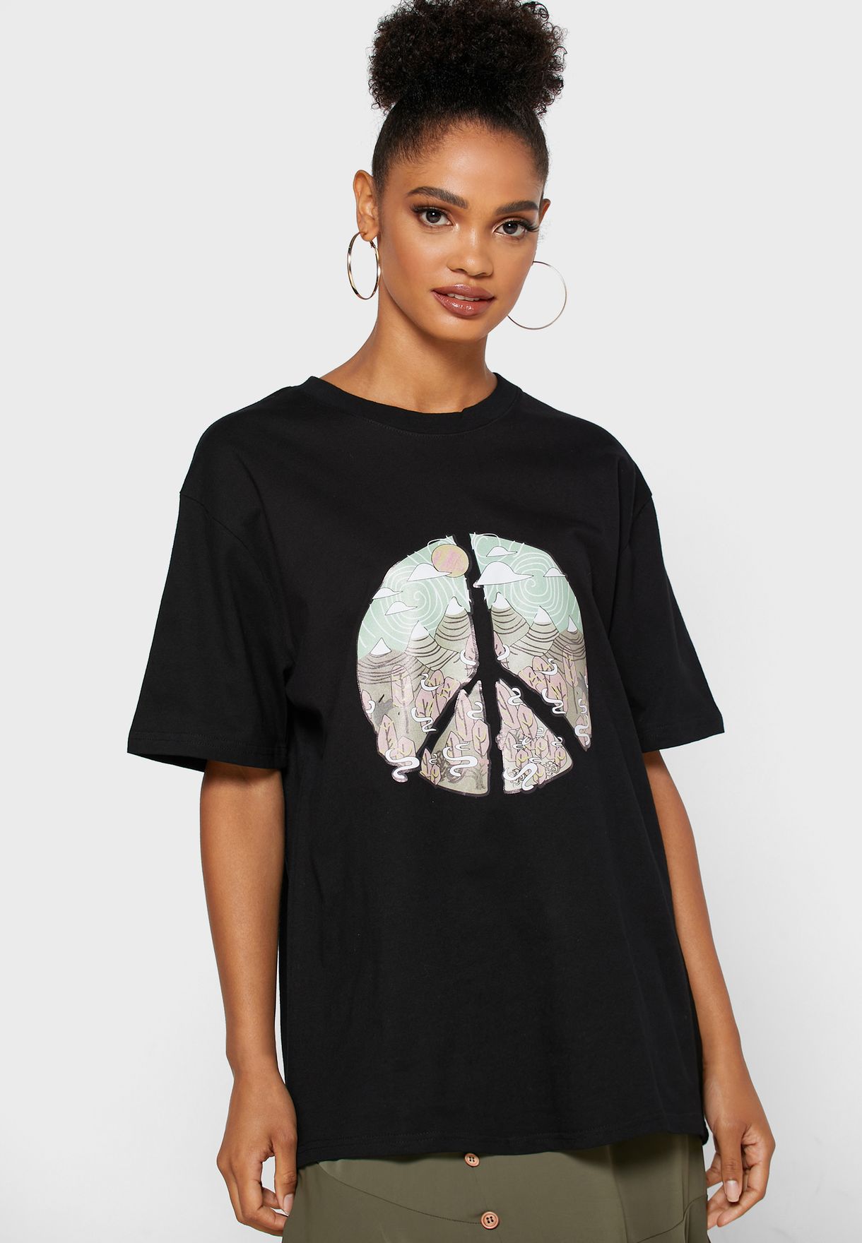 oversized printed t shirt