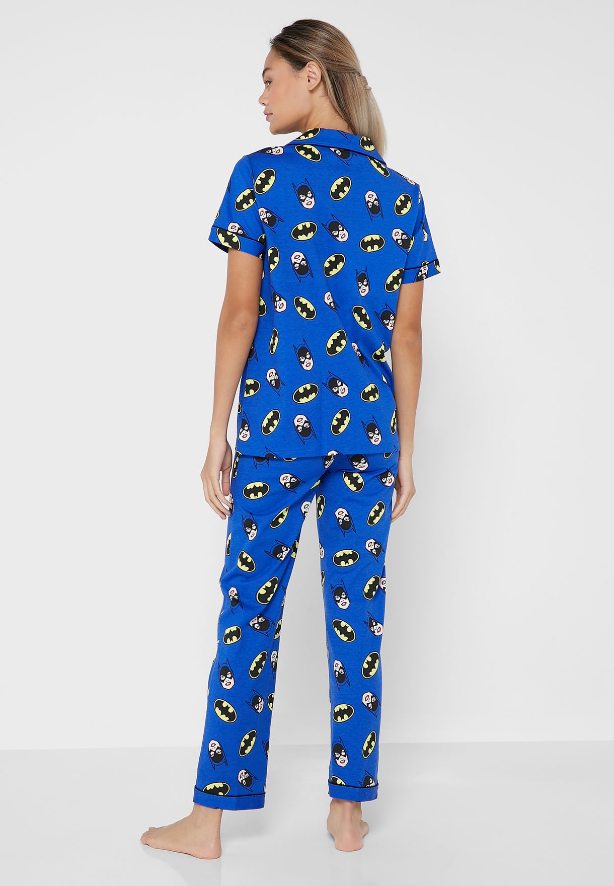 Buy Mezotic blue Front Open Pyjama Set for Women in MENA, Worldwide