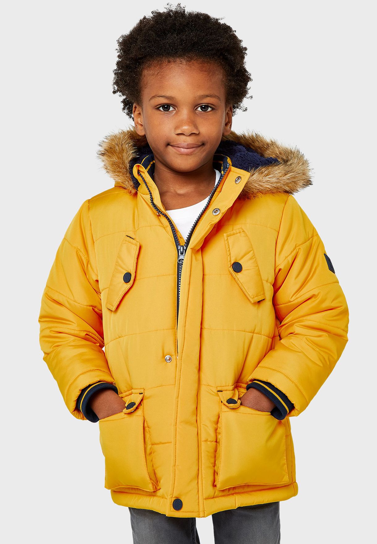 Kids Essential Puffer Down Hooded Jacket
