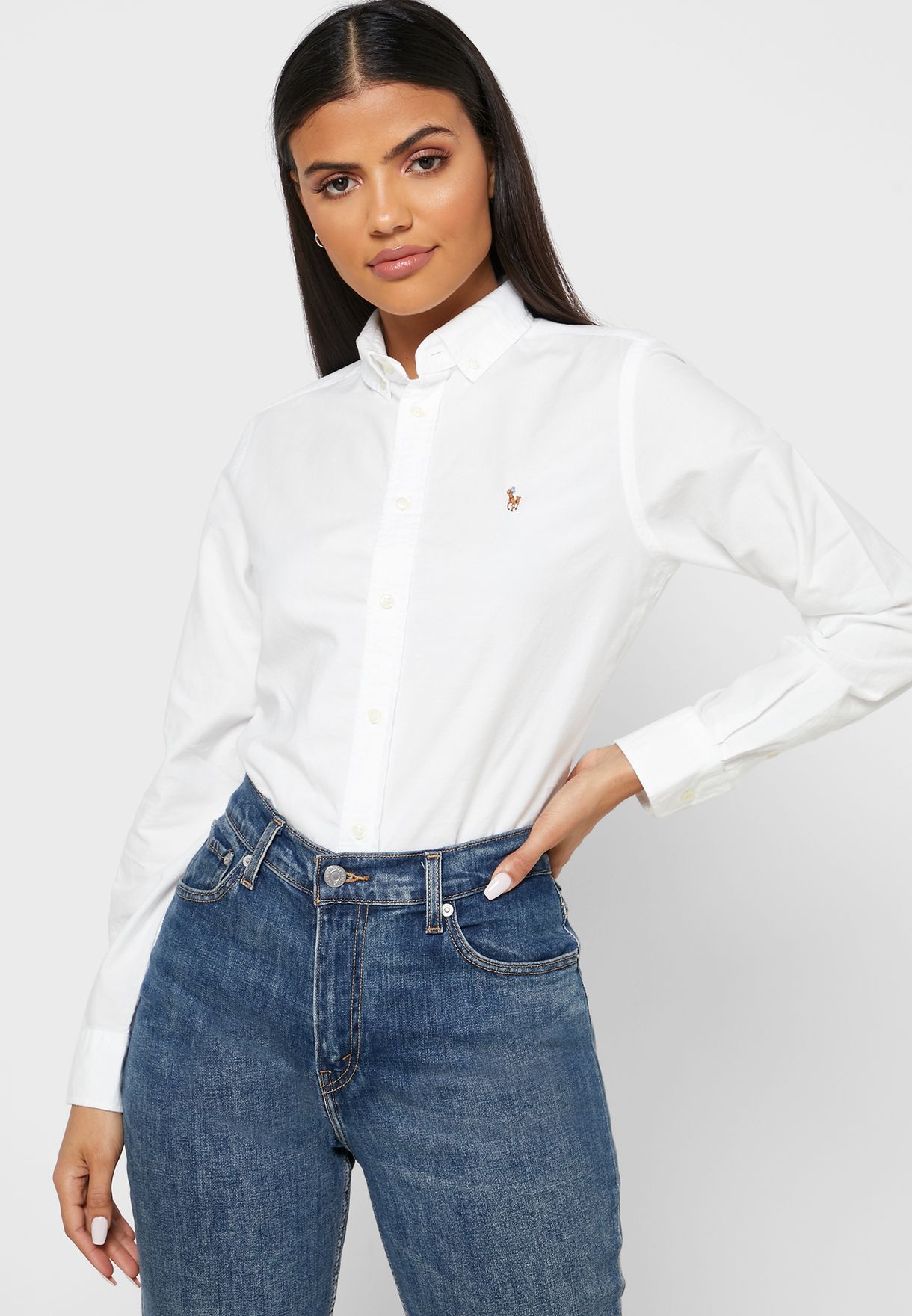 Buy Polo Ralph Lauren white Georgia Tailoring Shirt for Women in Riyadh,  Jeddah