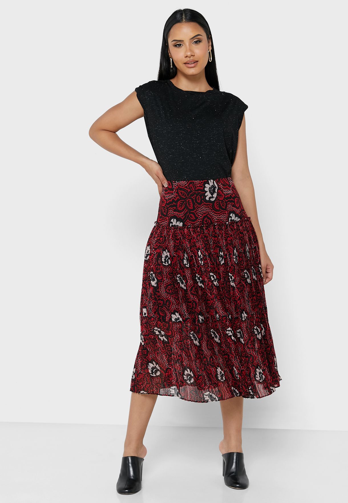 Tiered Printed Skirts