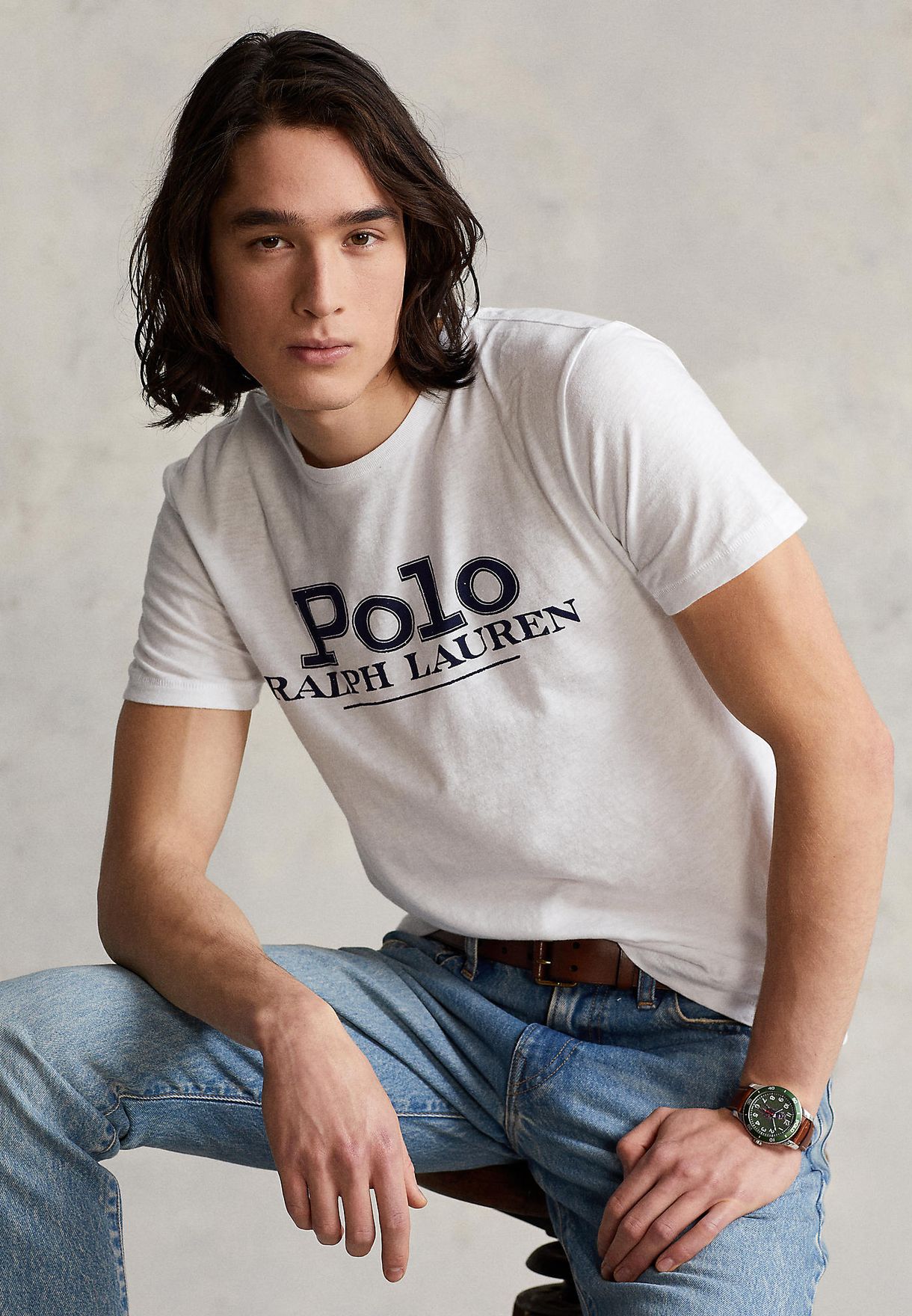 Buy Polo Ralph Lauren white Chest Logo T-Shirt for Men in MENA, Worldwide