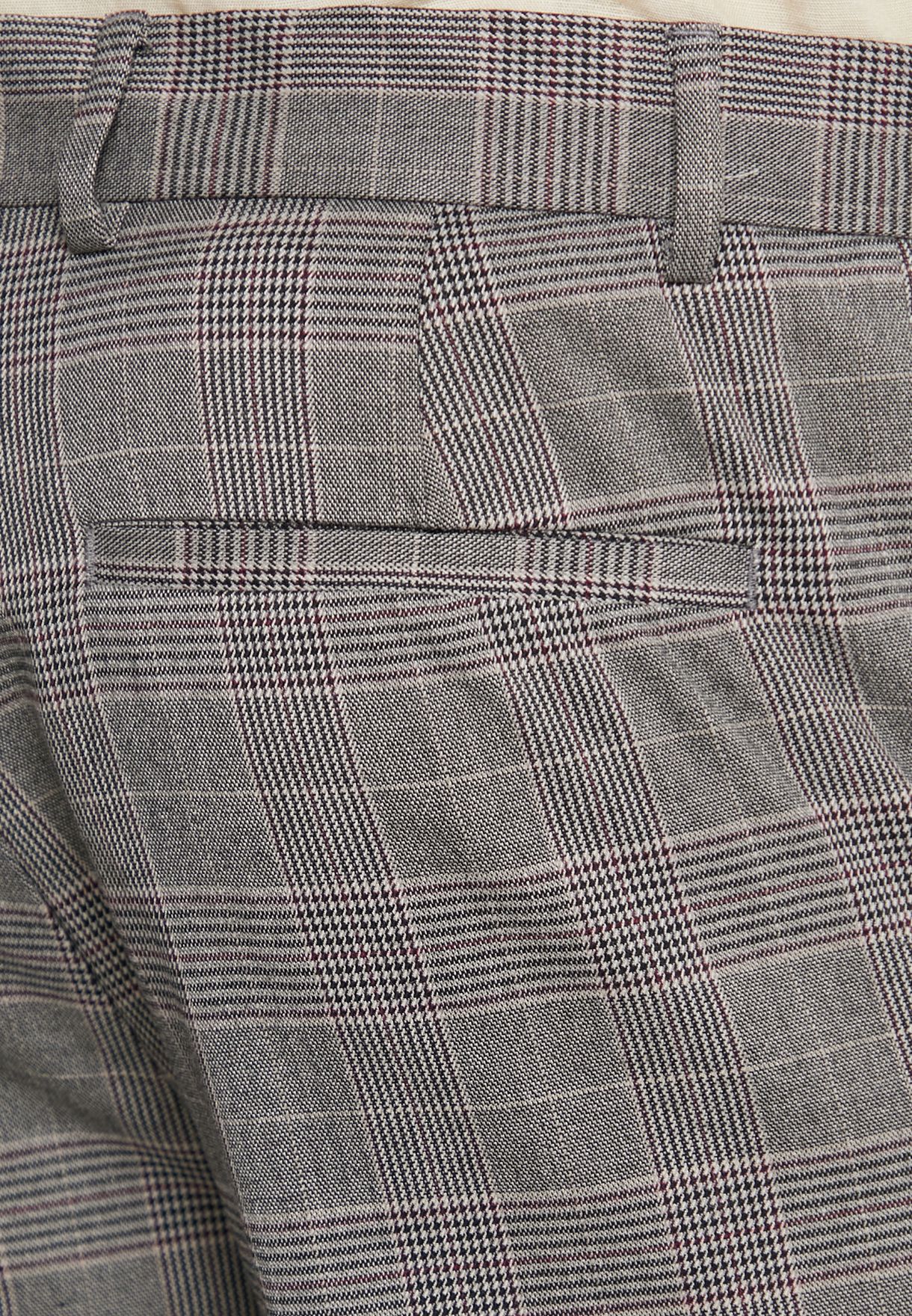 Checked Cropped Trouser