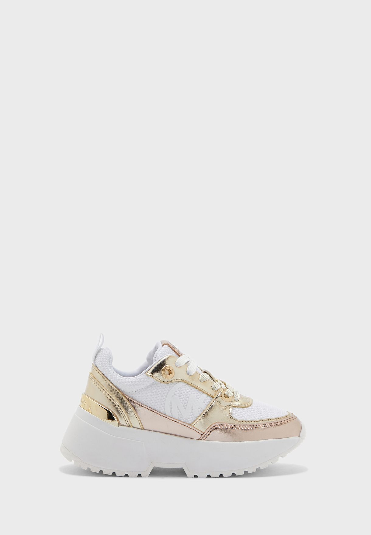 Buy Michael Kors gold Kids Cosmo Sneaker for Kids in Riyadh, Jeddah