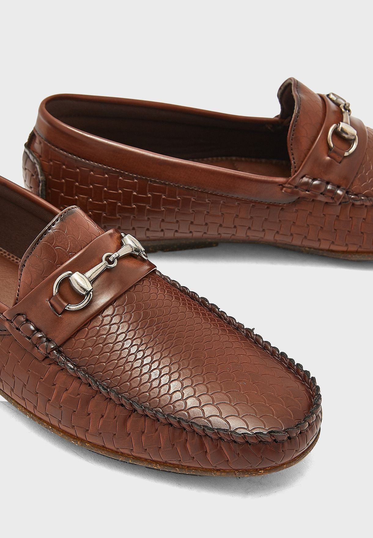 Leatherette Loafers