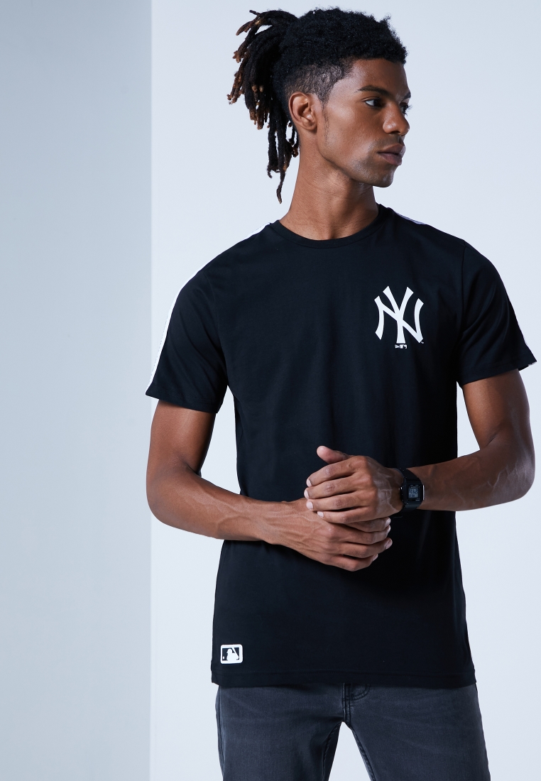 New Era MLB Taping New York Yankees Short Sleeve T-Shirt Black XL Man