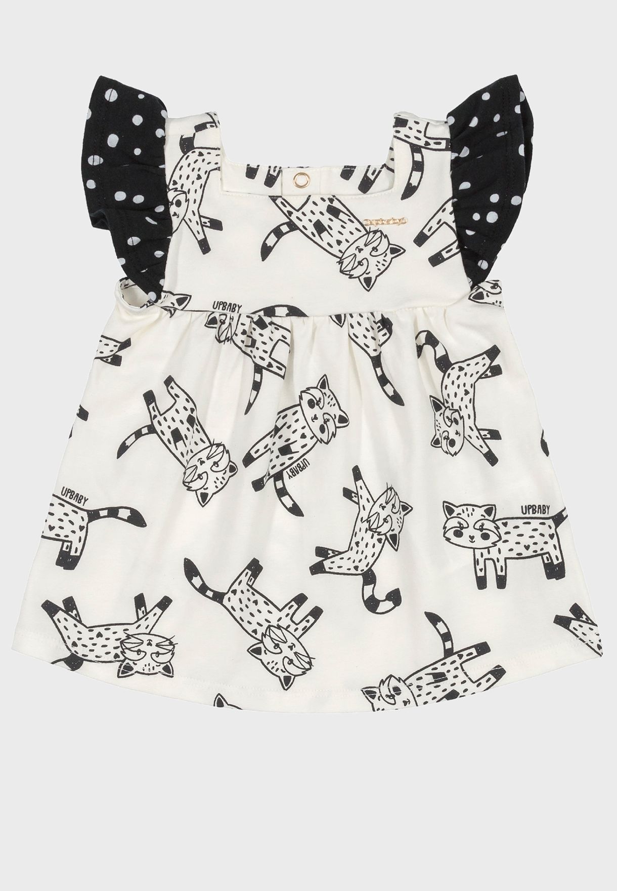 Infant Printed Dress And Underwear Set