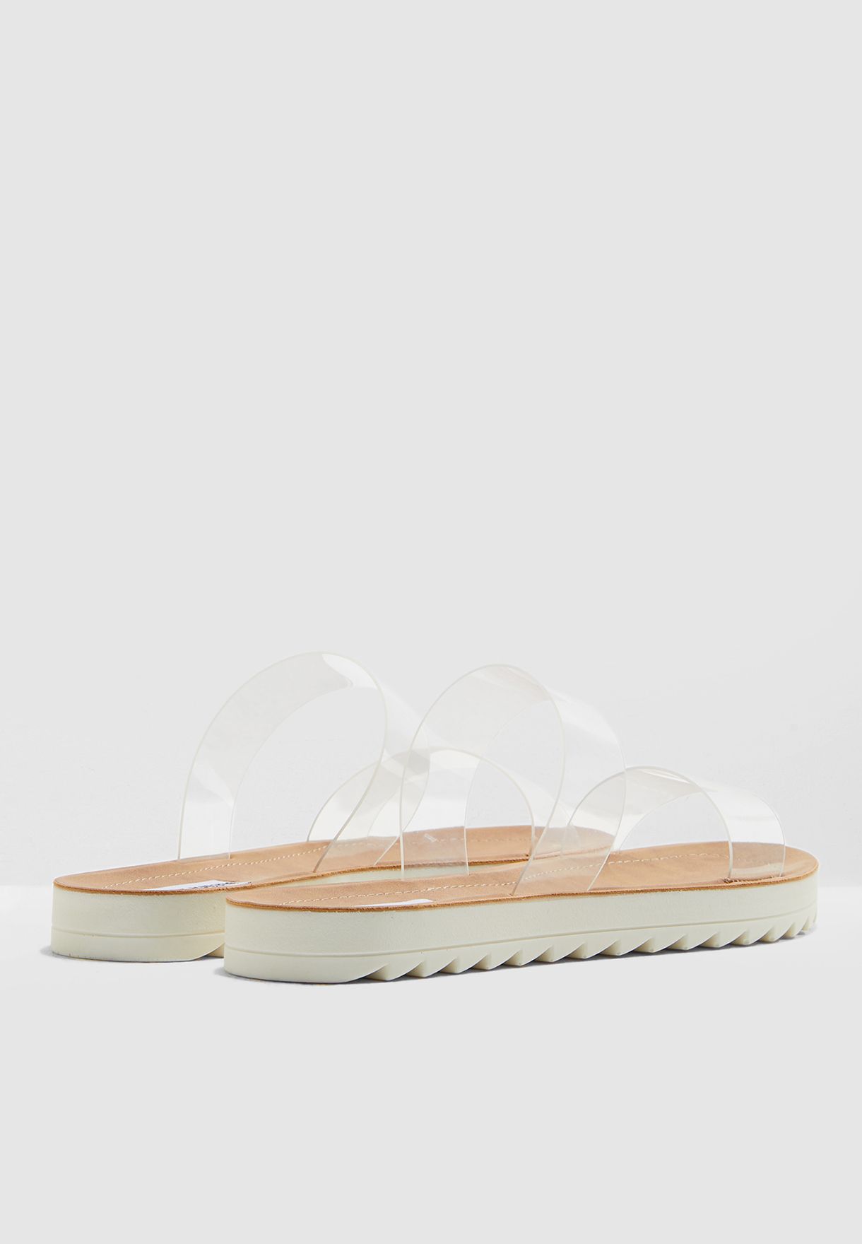 steve madden transparent sandals