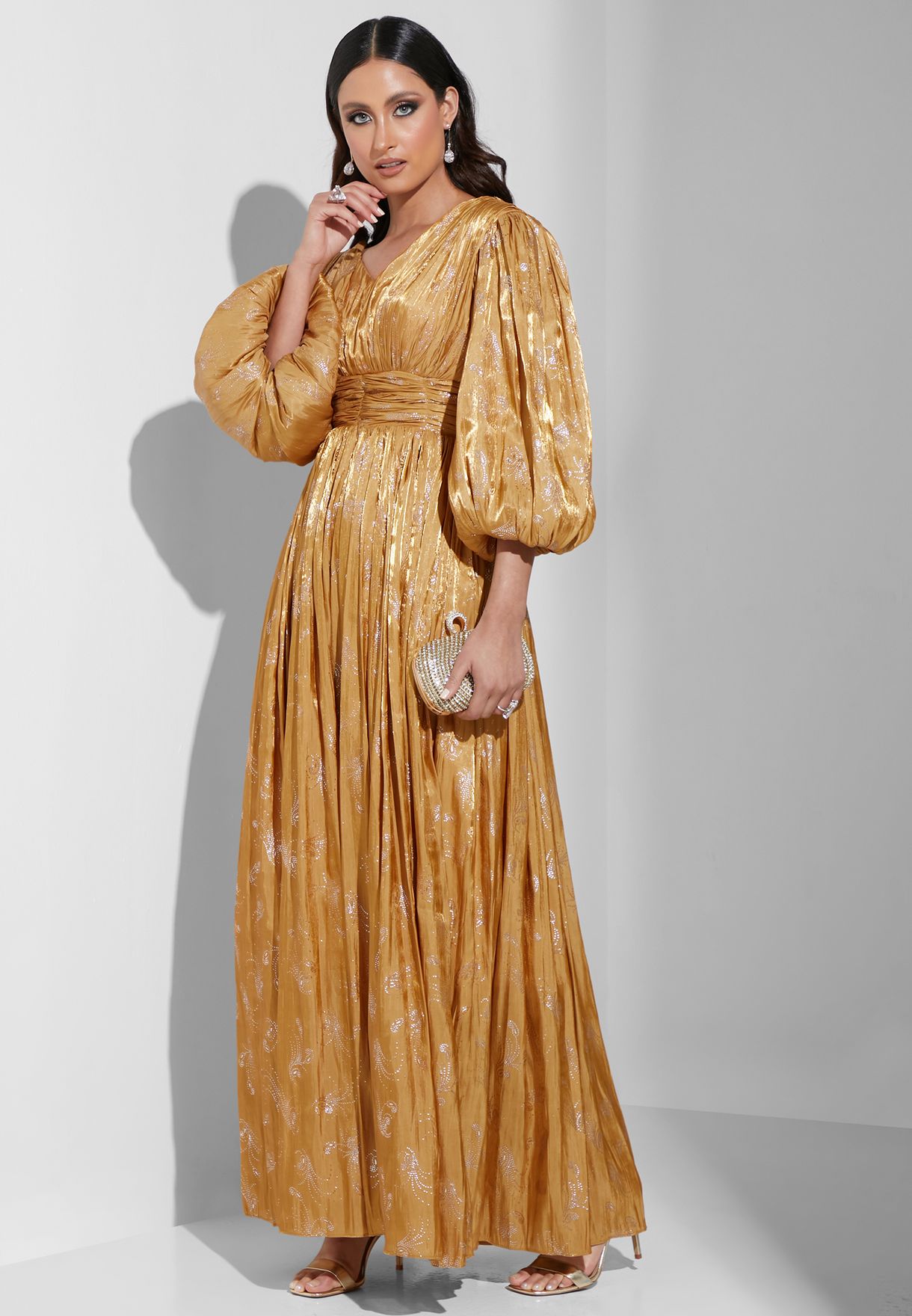V Neck Empire Waist Dress