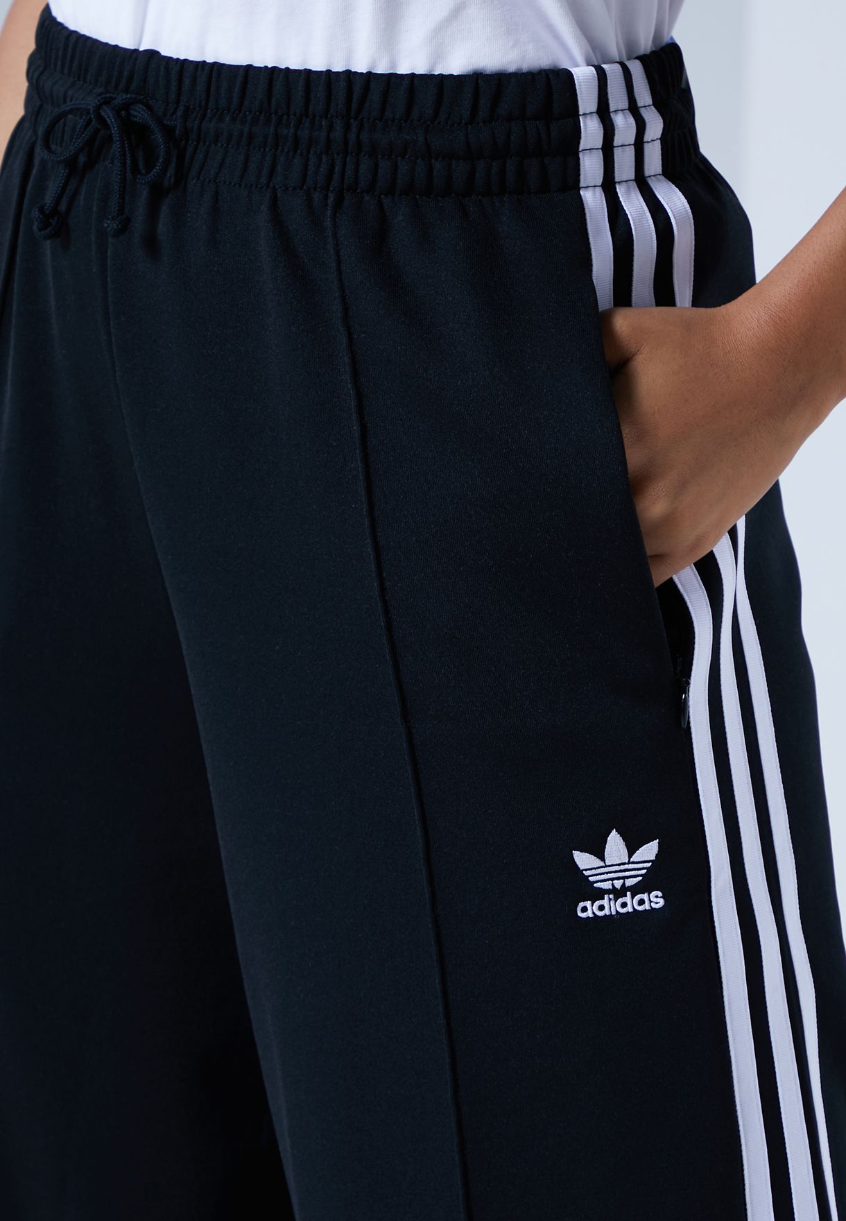 3 Stripe Wide Leg Sweatpants