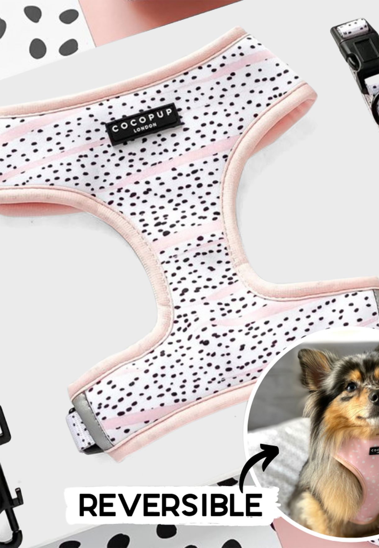 Dalmatian Print Dog Harness