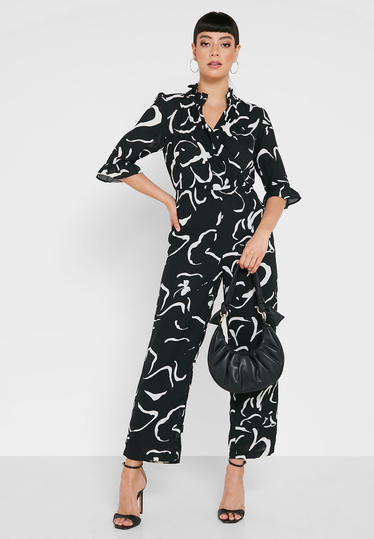 Printed Fitted Jumpsuit