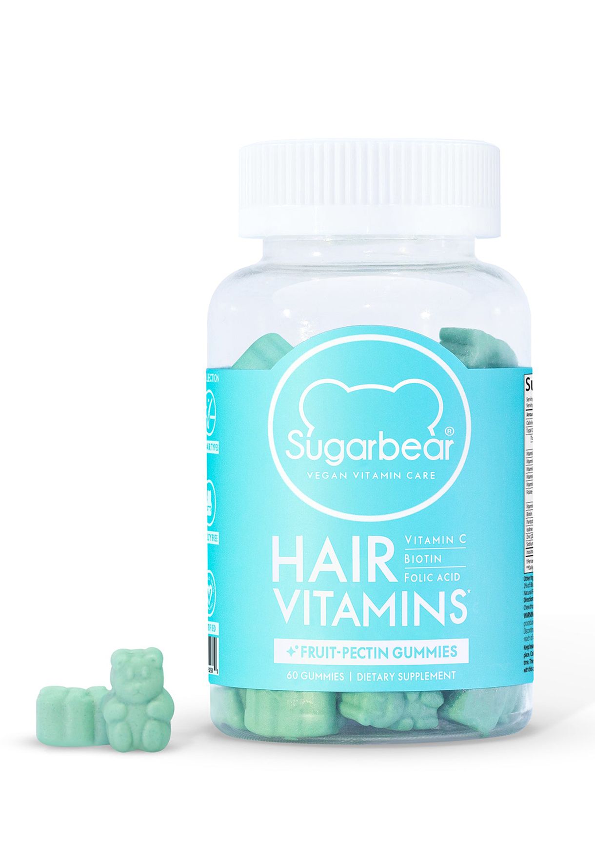 Hair Vitamins Vegan Gummies
