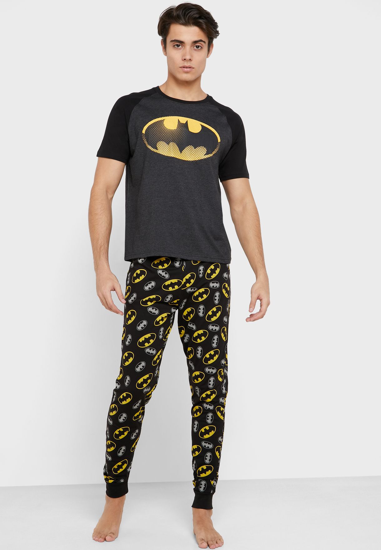 Buy Sp Characters Prints Batman Printed Pyjama Set For Men In Mena Worldwide 159 U19chlwset02