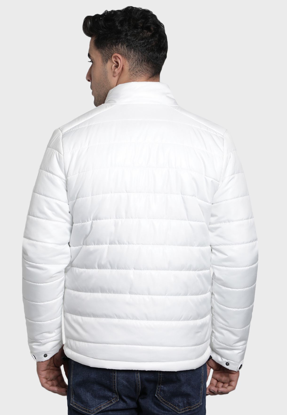 red tape jacket white