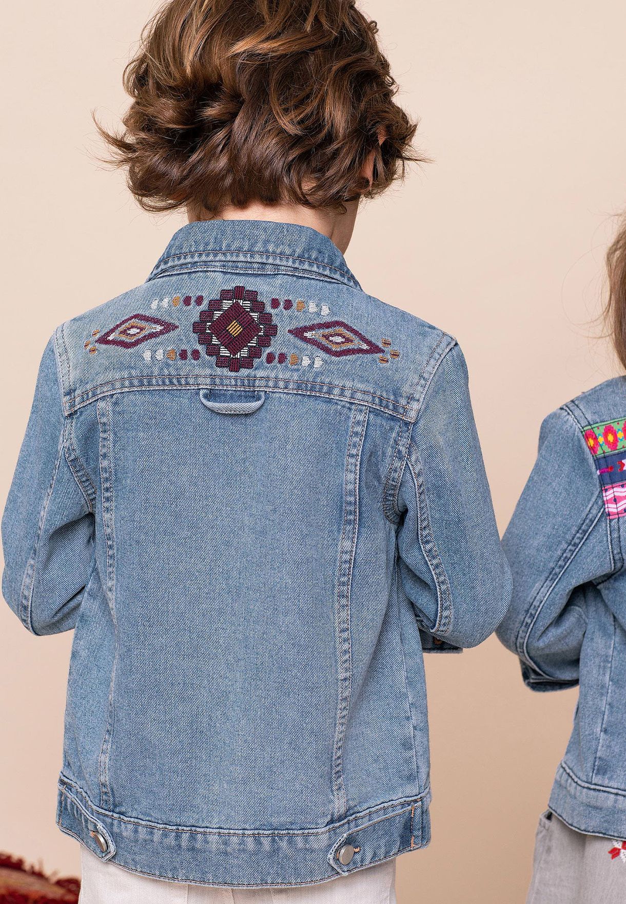 Kids Mid Wash Denim Jacket