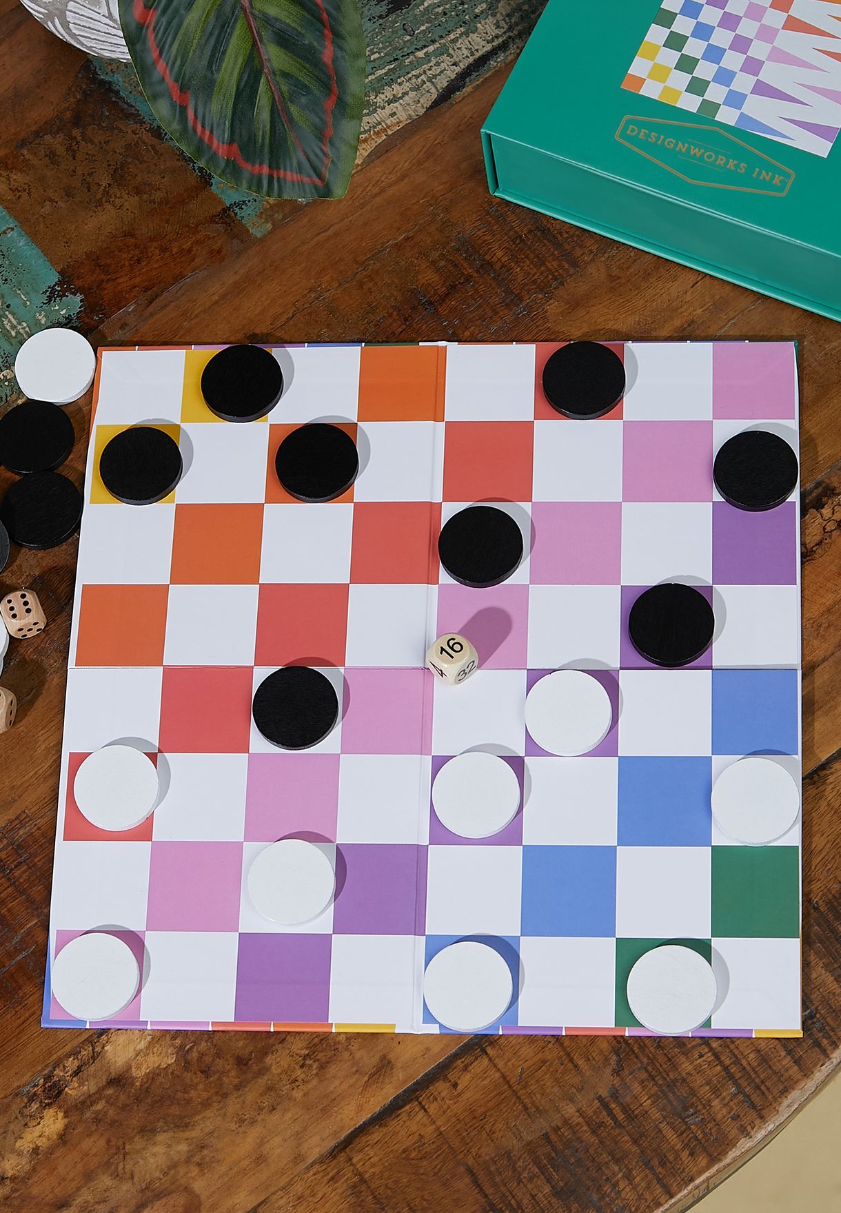 Checkers Backgammon Tabletop Game