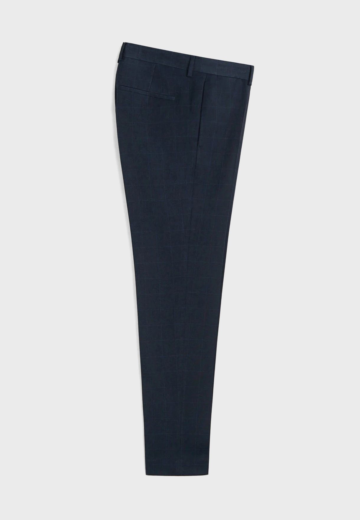 Checked Slim Fit Trousers