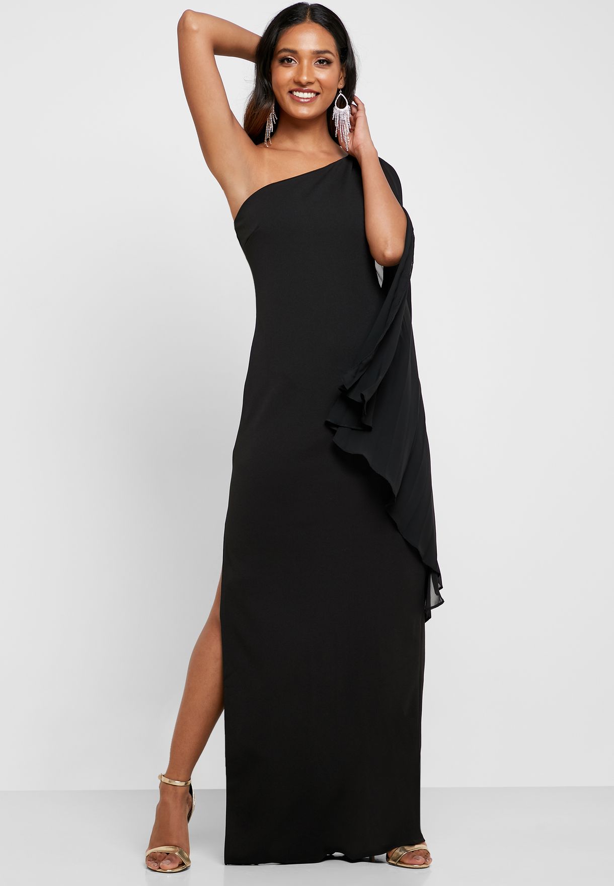 quiz one shoulder dress