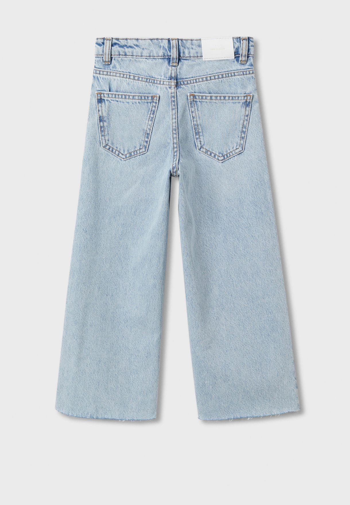 Kids Culotte Frayed Jeans