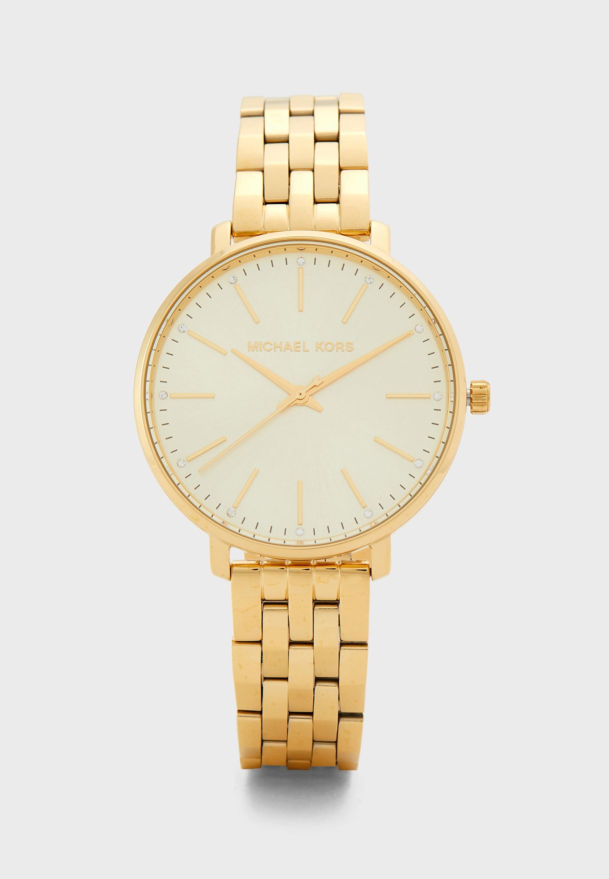 Buy Michael Kors gold Classic Steel Strap Analog Watch for Women in ...